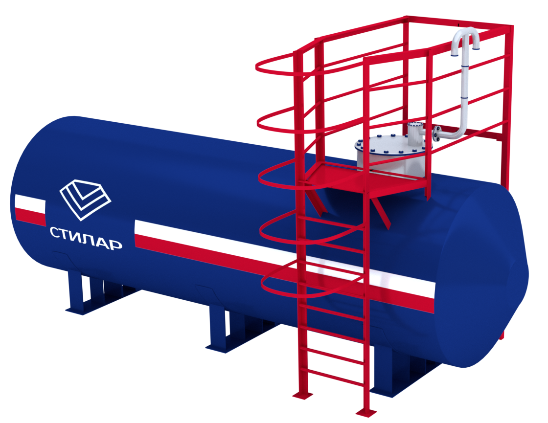 Горизонтальный резервуар РГСН для масла 125 м³ от завода-производителя