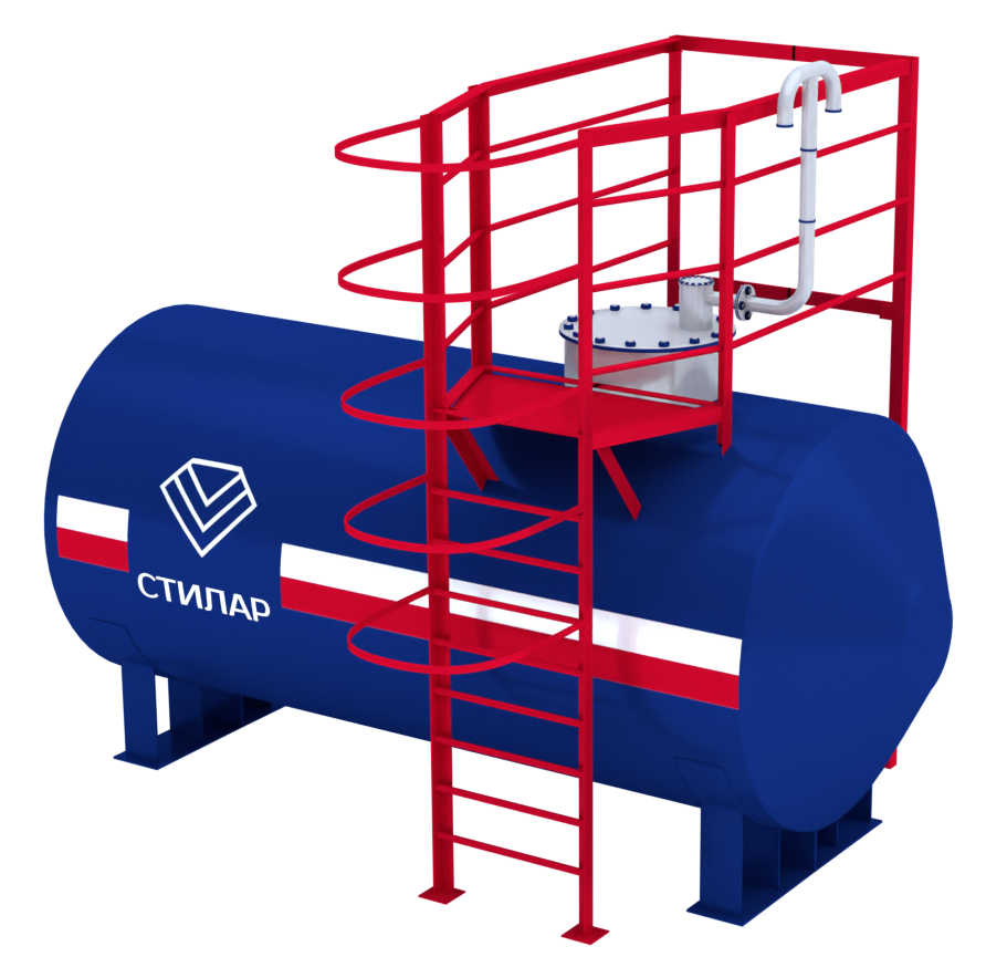 Горизонтальный резервуар РГСН для мазута 50 м³ от завода-производителя